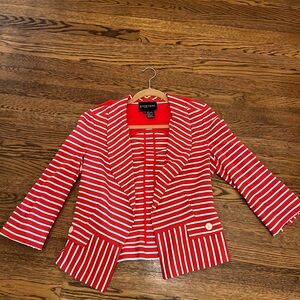 Etcetera striped knit blazer